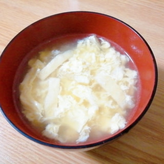 卵と油揚げの中華スープ